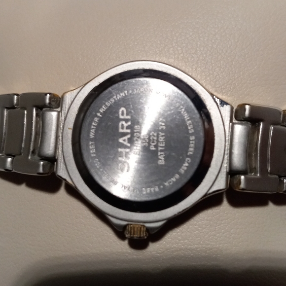 Sharp Watch Silver&Gold Tone,Water Resistant 100FT - Picture 7 of 7